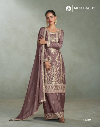 Aashirwad Mor Bagh Mira Chinon Silk Designer Salwar Kameez