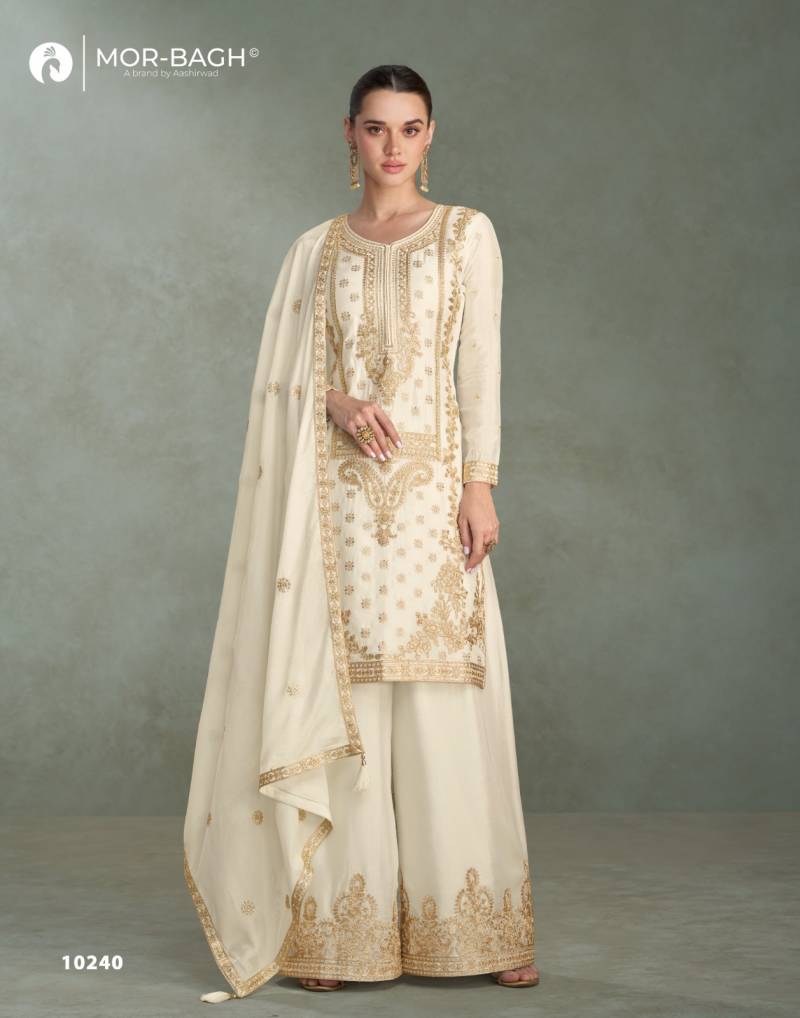Aashirwad Mor Bagh Mira Chinon Silk Designer Salwar Kameez