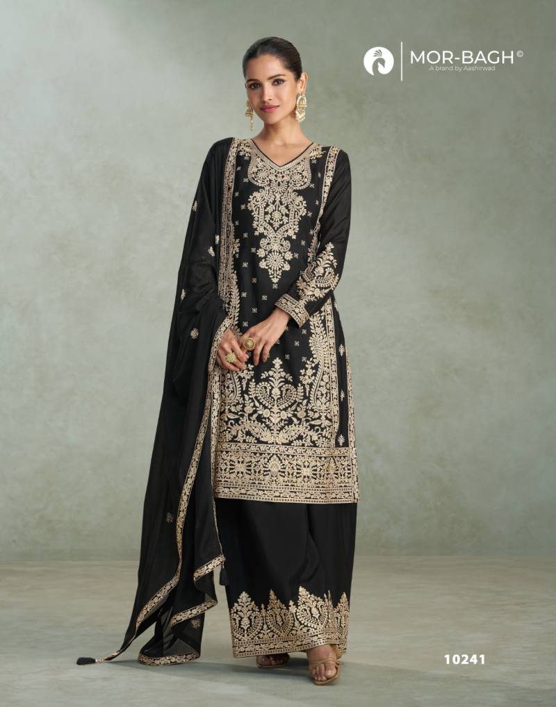 Aashirwad Mor Bagh Mira Chinon Silk Designer Salwar Kameez