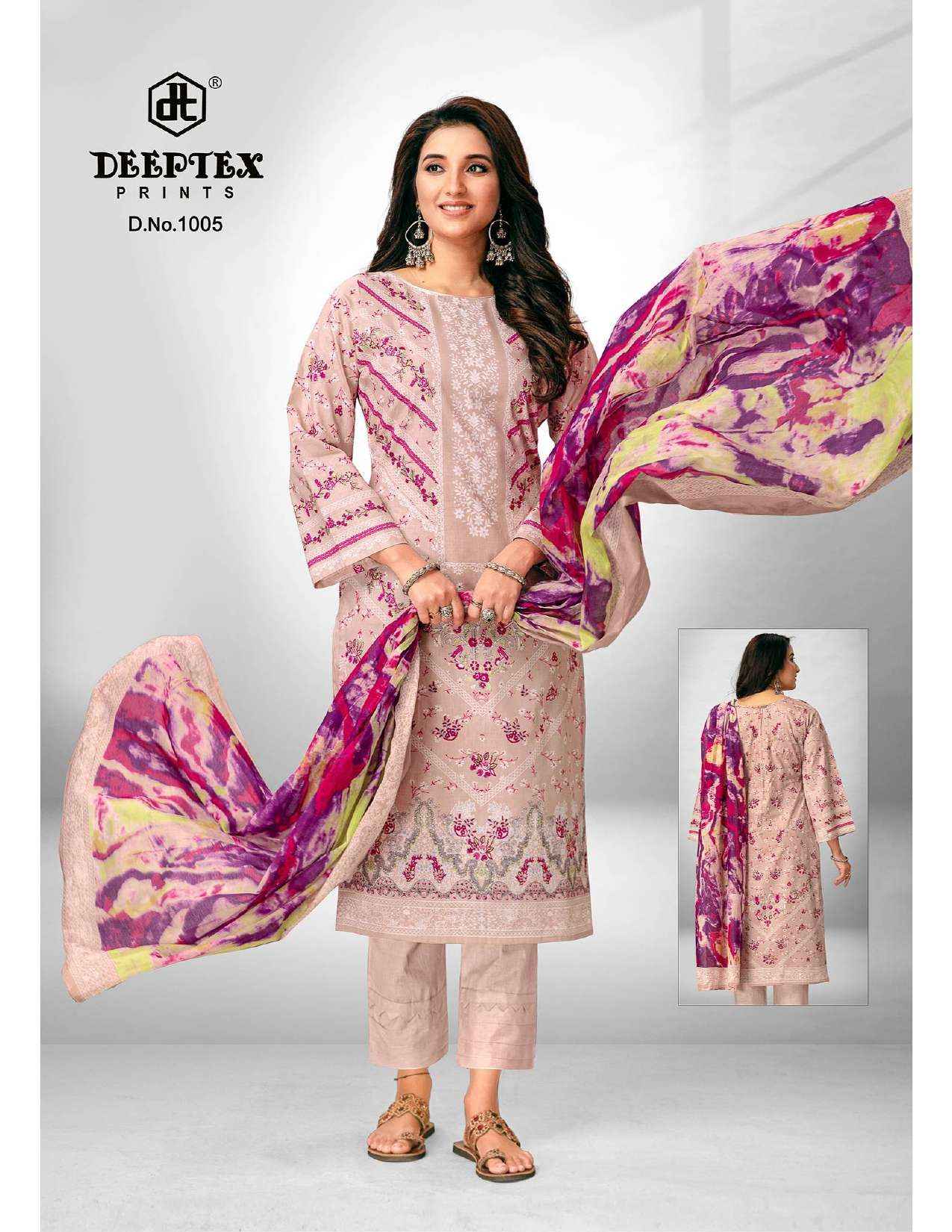 DeeptexDeeptex Roohi Zara Vol 1 Lawn Cotton Dress Material 8 pcs Catalogue